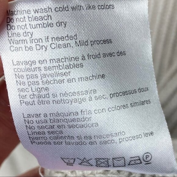 Anthropologie Asymmetric Hem Knit Pullover Lace Tunic Size Small Lilis Closet S - Picture 7 of 8